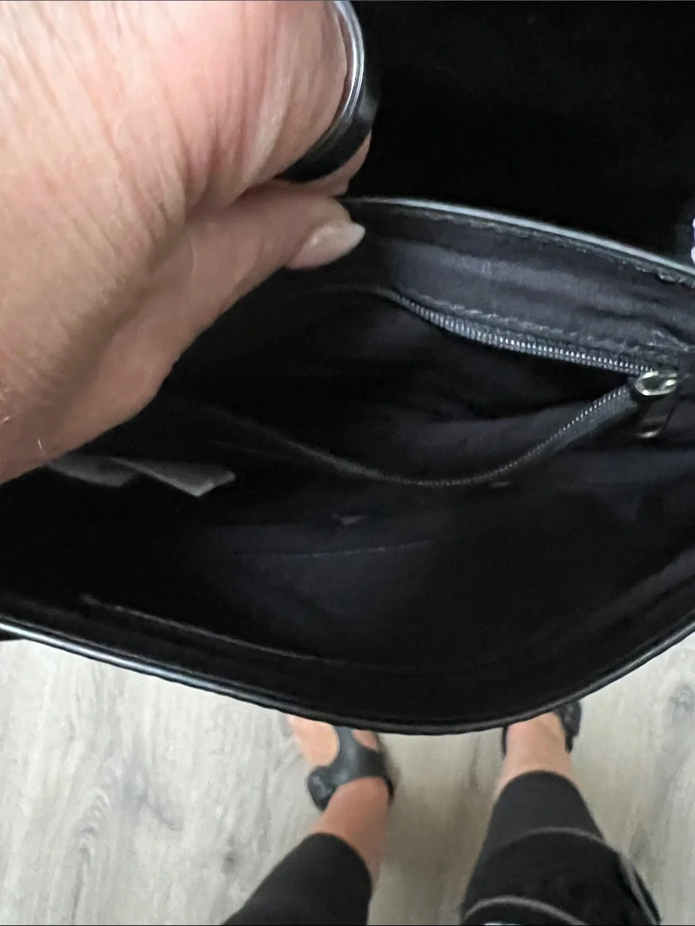 Idyllwind Black Leather Crossbody Bag with Fringe